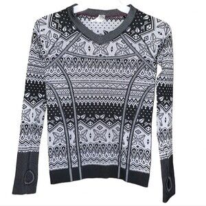 IVIVVA - LULULEMON Fly Tech Glacier Air Long Sleeve Activewear Top Thumbholes 8